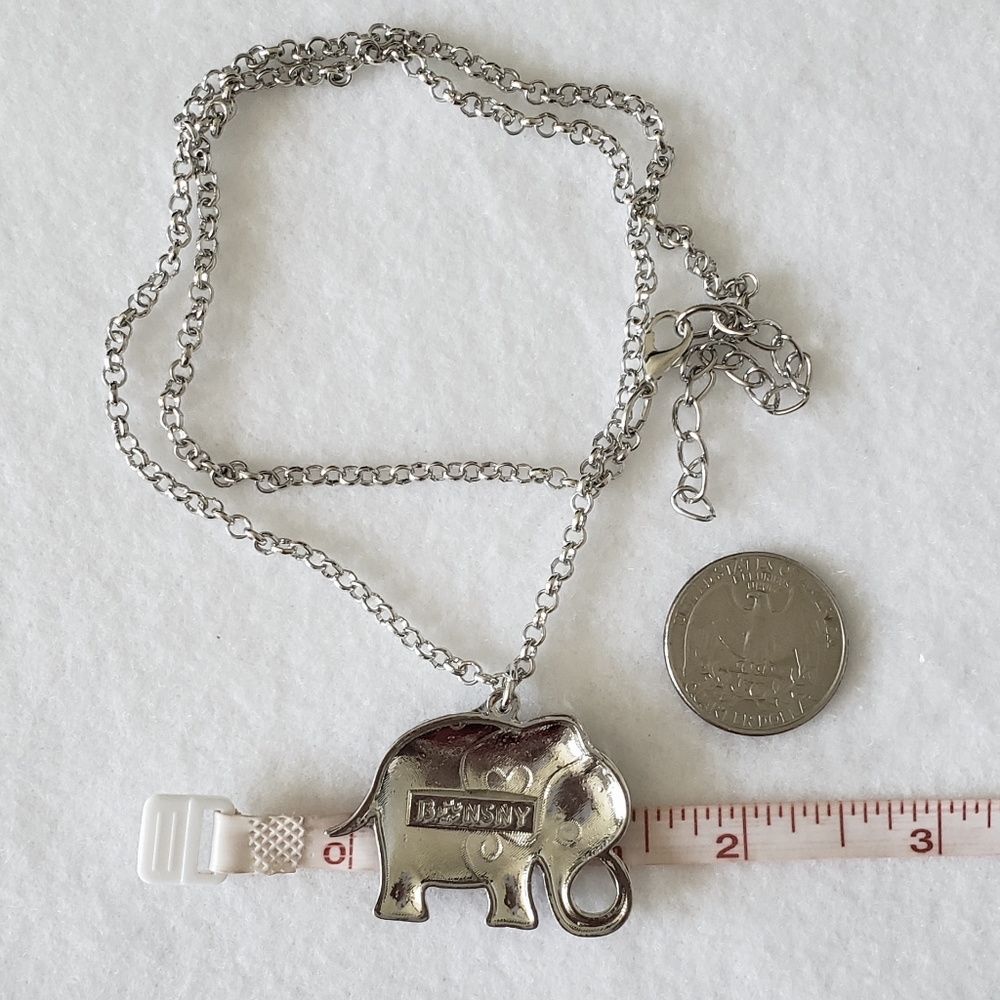 Enamel Elephant Necklace - Picture 8 of 8